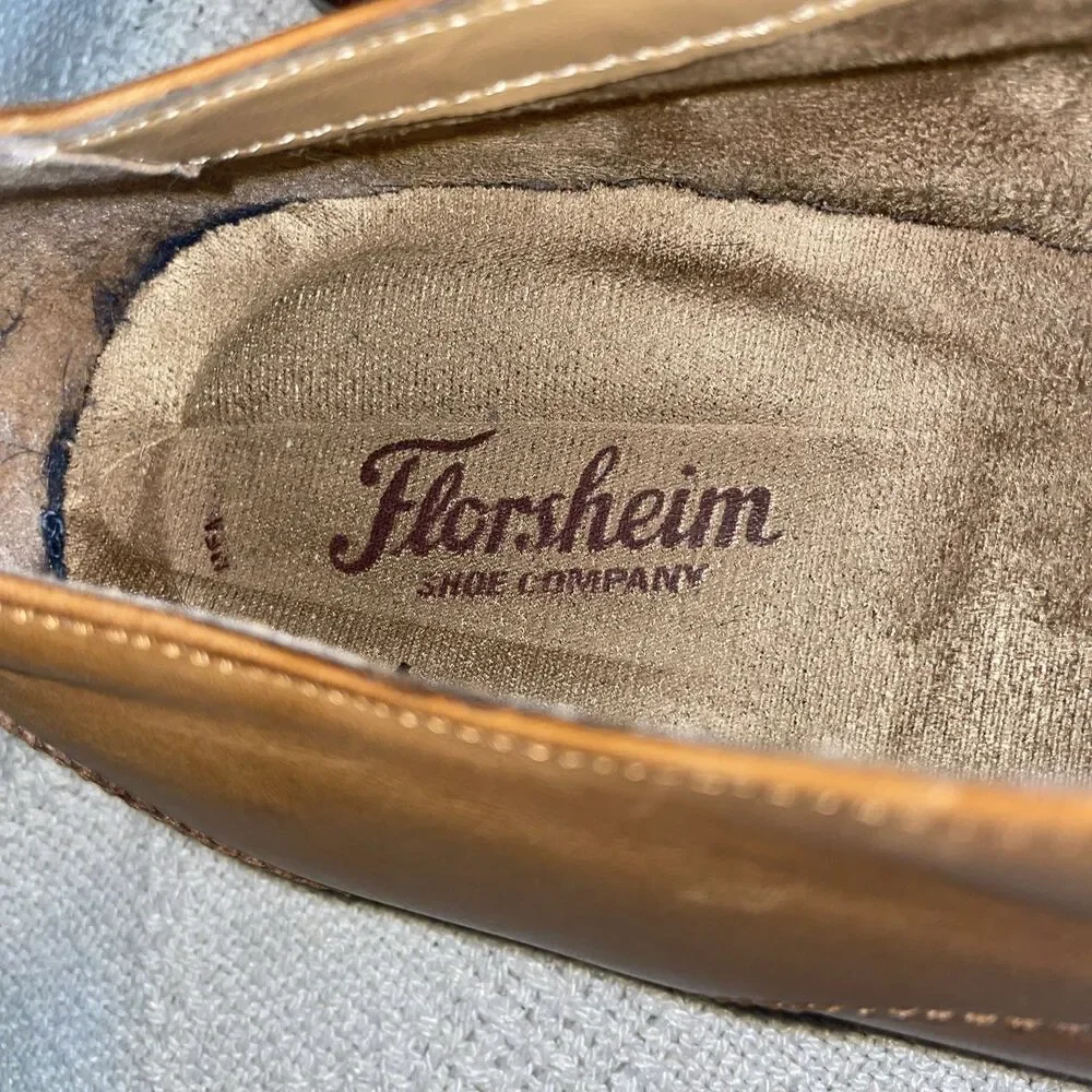 Florsheim Men’s Dress Shoes Size 12 3E Brown Leather Captoe Business Formal